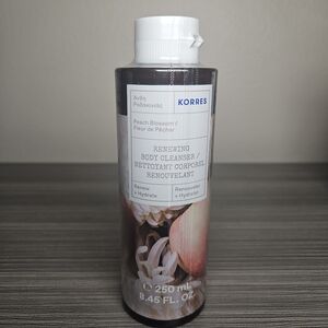 Korres Peach Blossom Renewing Body Cleanser 250ml / 8.45oz New Sealed